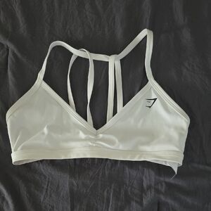 Gymshark Minimal Sports Bra In White
